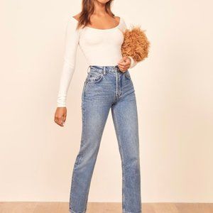 The Reformation - Cynthia Crop High Relaxed Jean